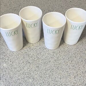 Rae Dunn lucky tumblers